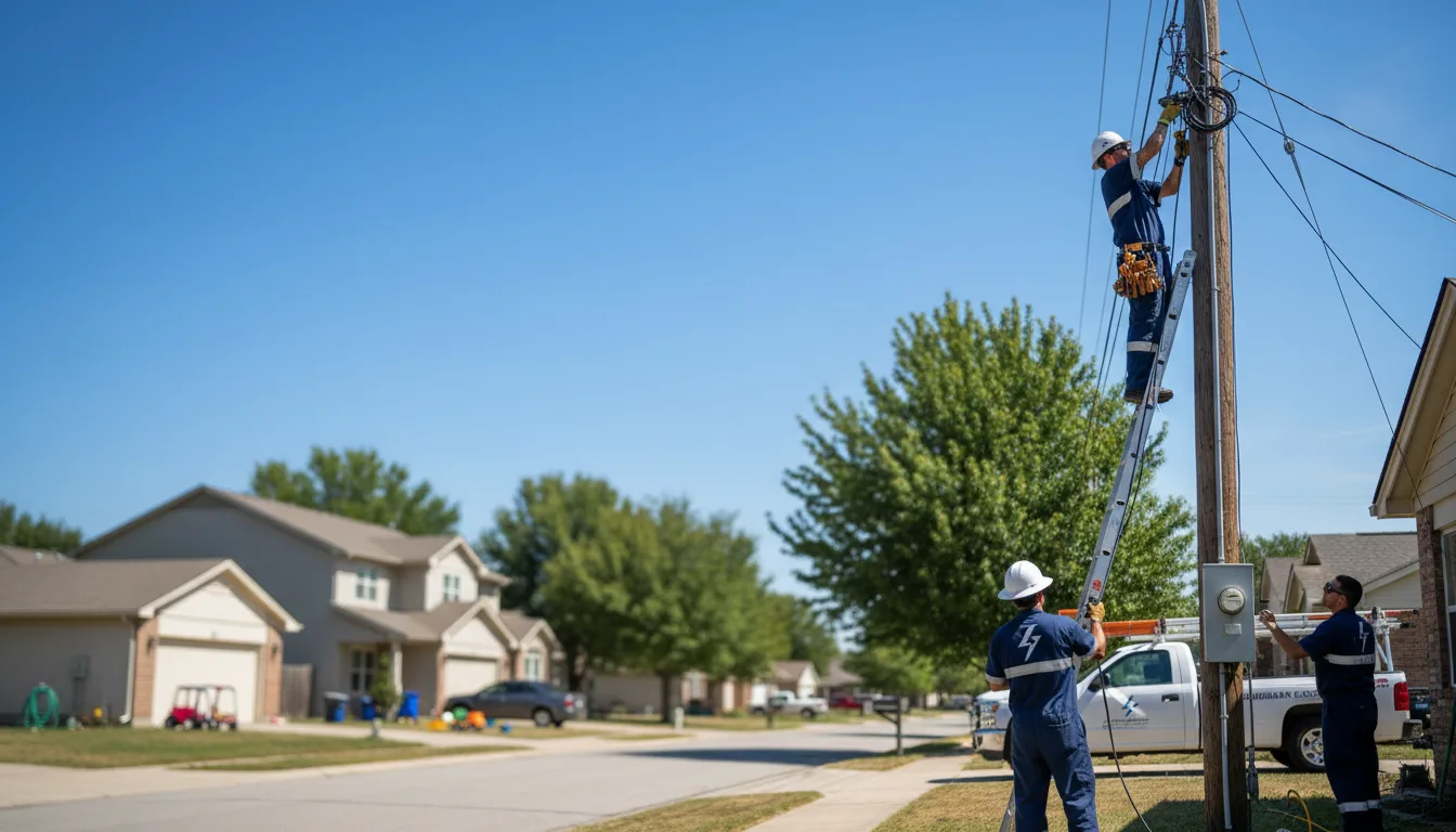 Residential electrician providing installation services in Vinton, IA